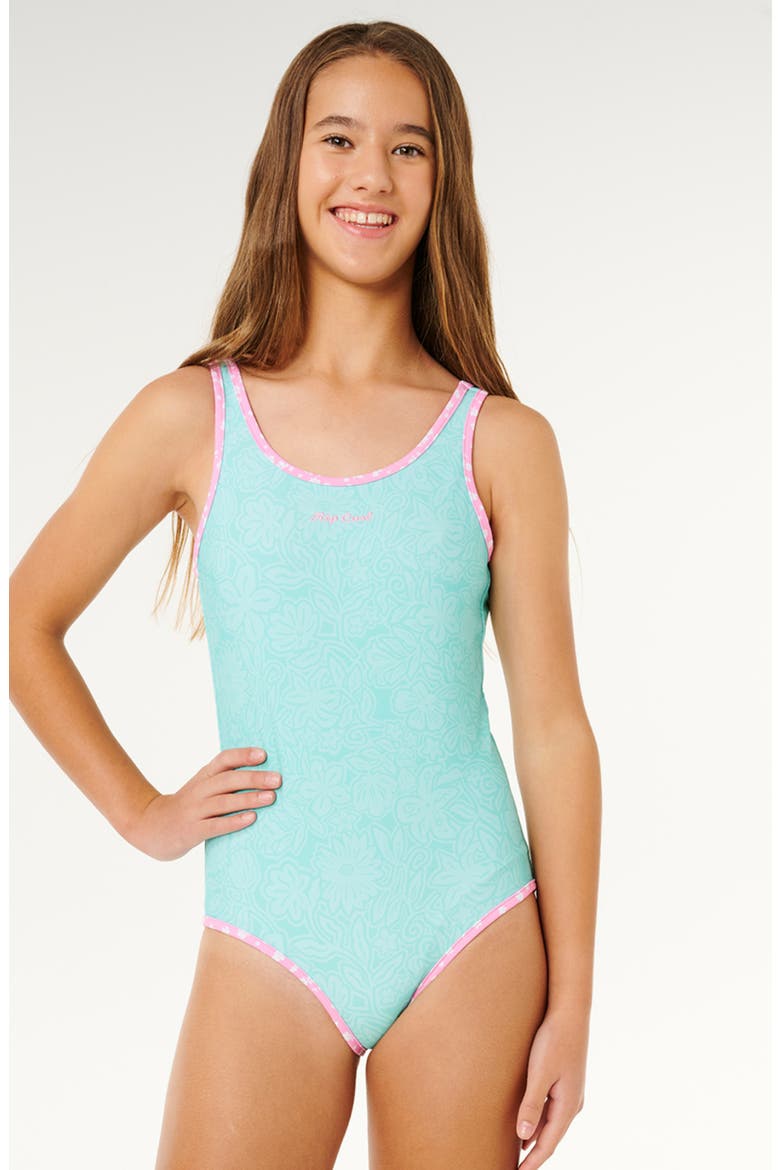 Kids' Sunshine Open Back Reversible One-Piece Swimsuit, Alternate, color, BEGONIA PINK