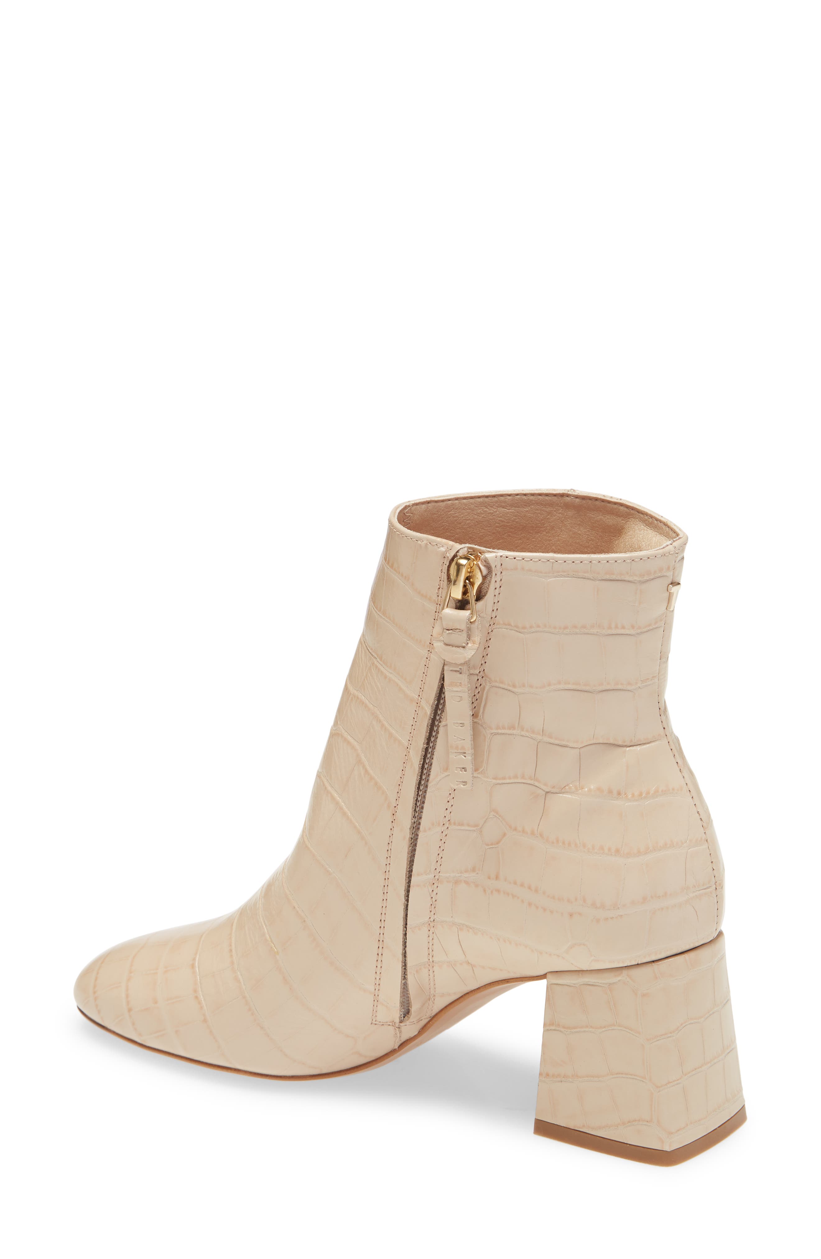 Square Block Heel Boot, Alternate, color, NUDE LEATHER