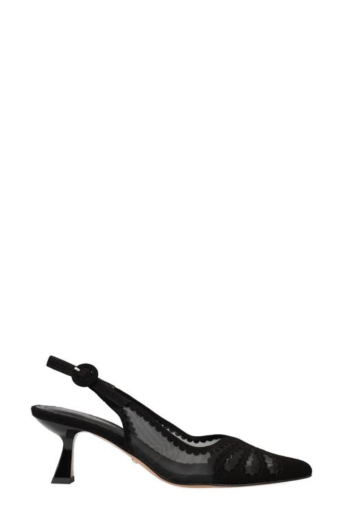 Pelle Moda Jacie Slingback Pointed Toe Pump In Black