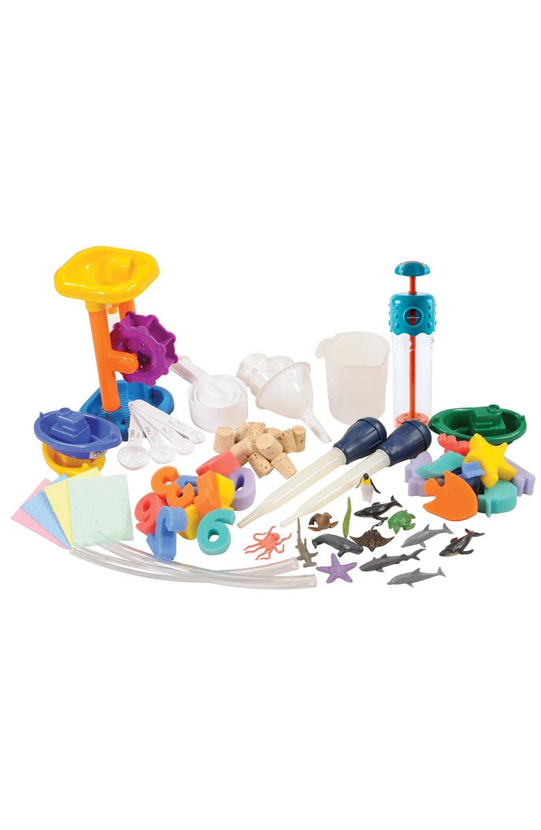 Kaplan Early Learning Company Waterworks Play Kit - 70 Pieces, Main, color, Multicolored