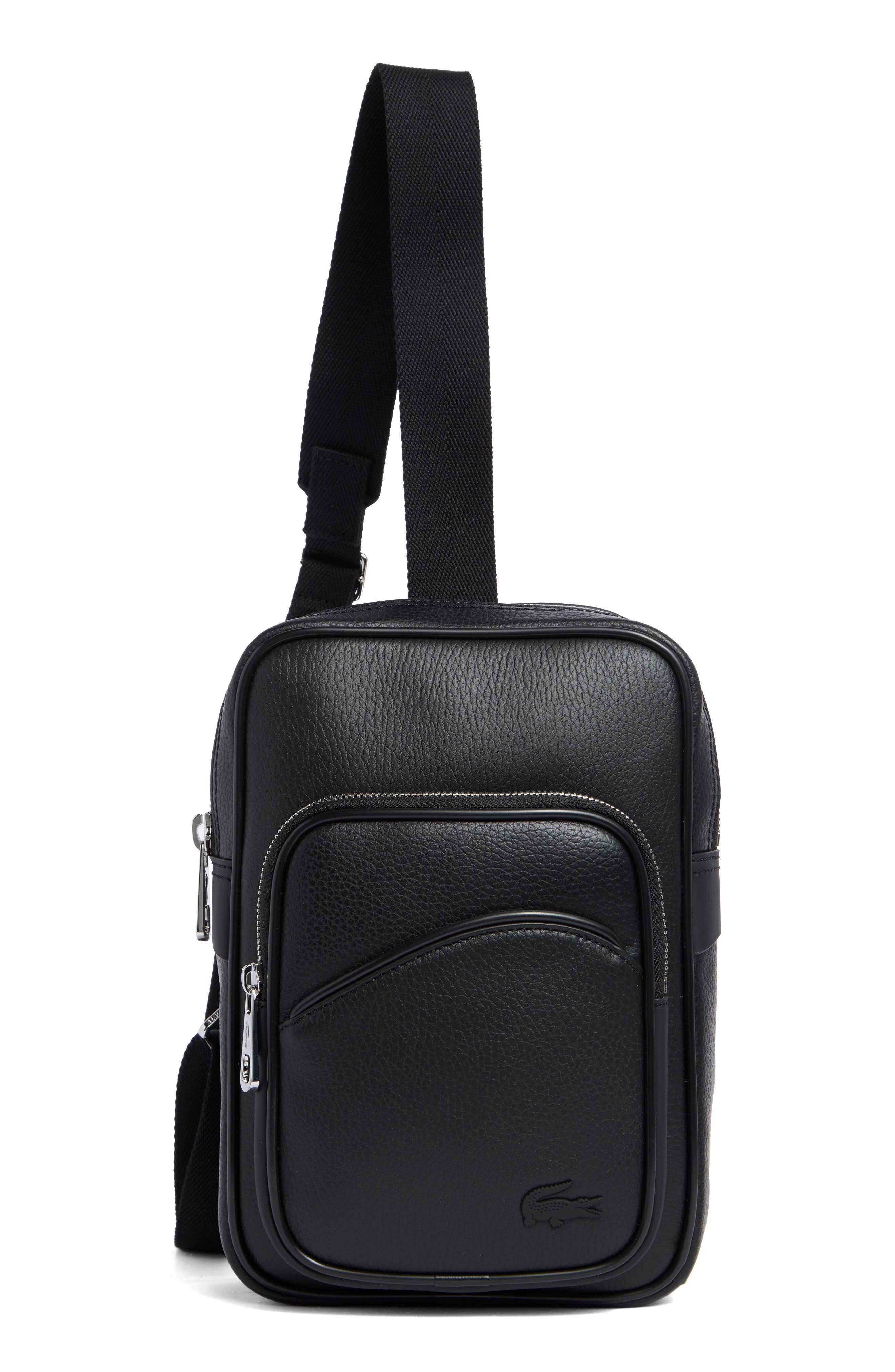Angy Pebble Leather Crossbody Bag