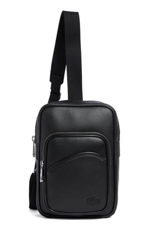 Angy Pebble Leather Crossbody Bag