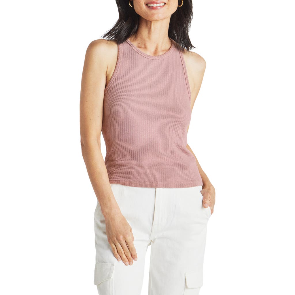 Splendid Ribbed Tank Top In Lotus