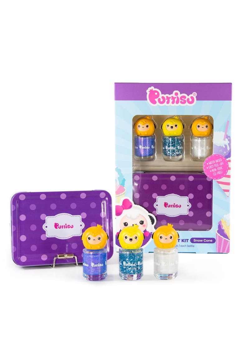 Water Based Peel Off Kids 3 Color Nail Polish Set, Alternate, color, Snowcone