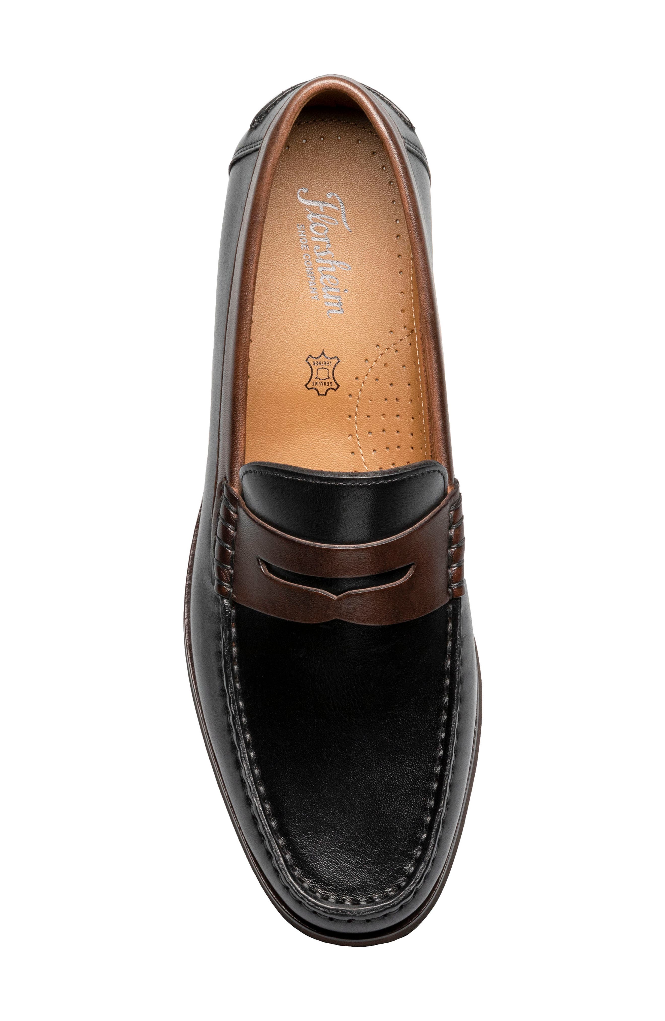 Florsheim Berkley Flex Penny Loafer, Alternate, color, Black/ Brown