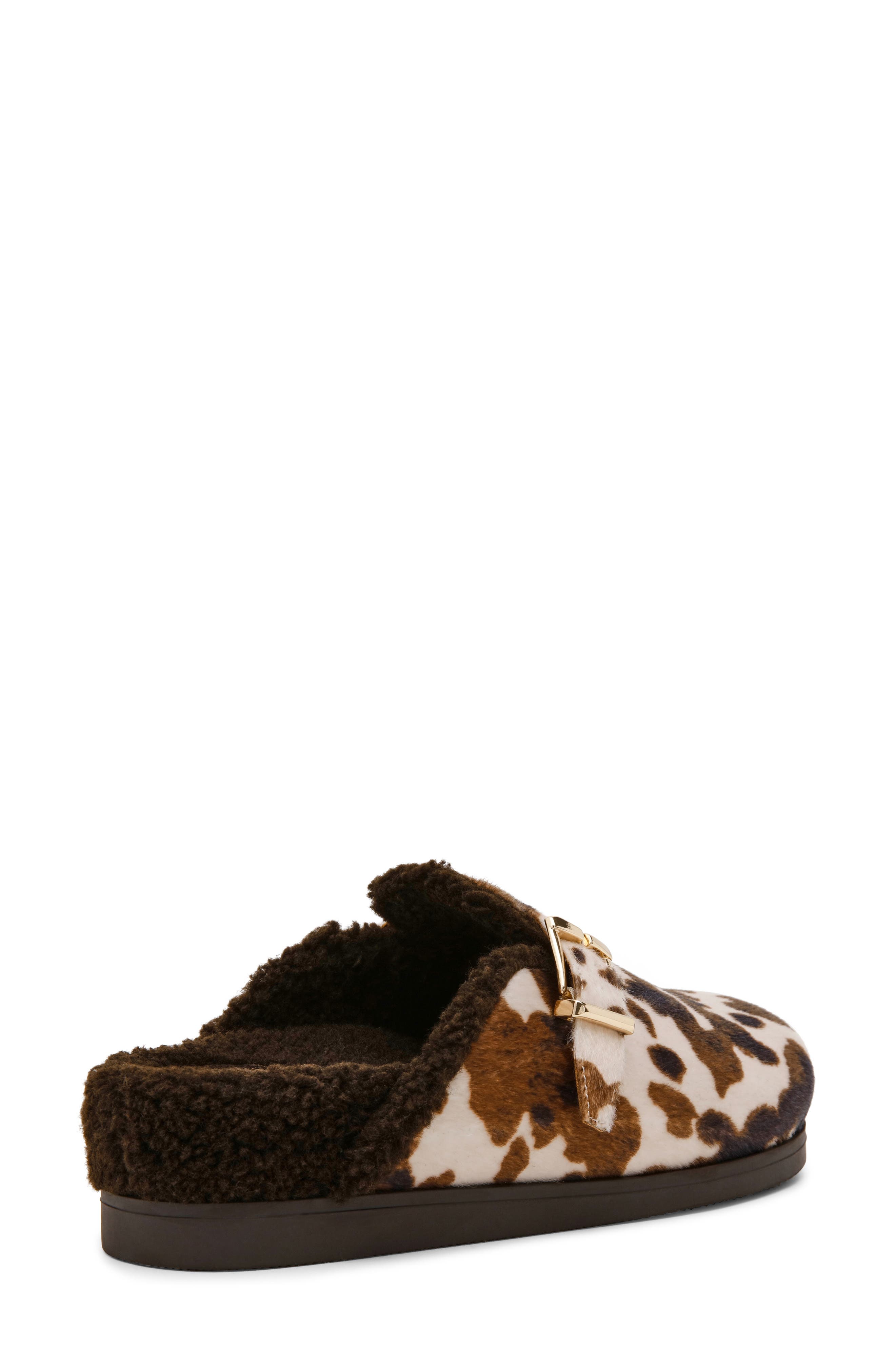 DV by Dolce Vita Anina Faux Shearling Lined Mule, Alternate, color, Cow Print