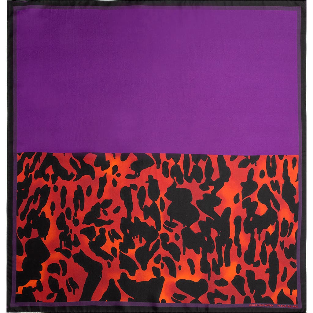 Dries Van Noten Foulard Fleur Du Mal Silk Scarf