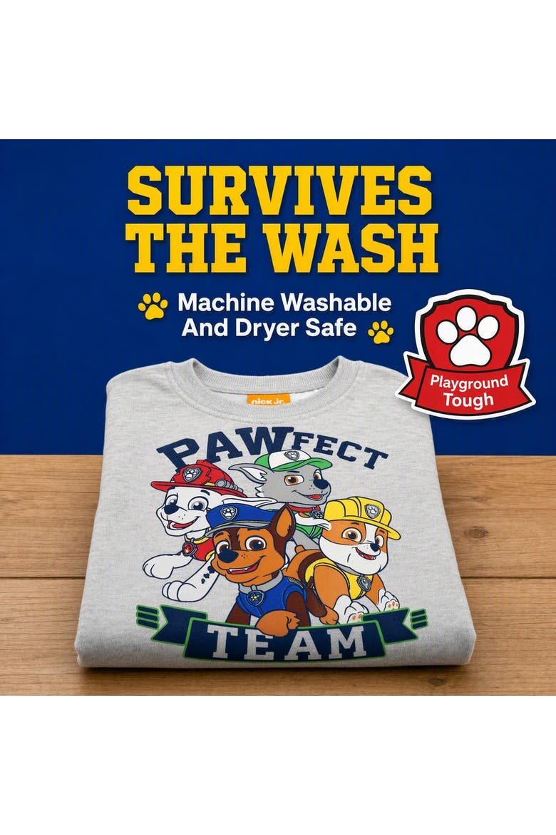 Paw Patrol Fleece Sweatshirt, Alternate, color, Chase Marshall Grey