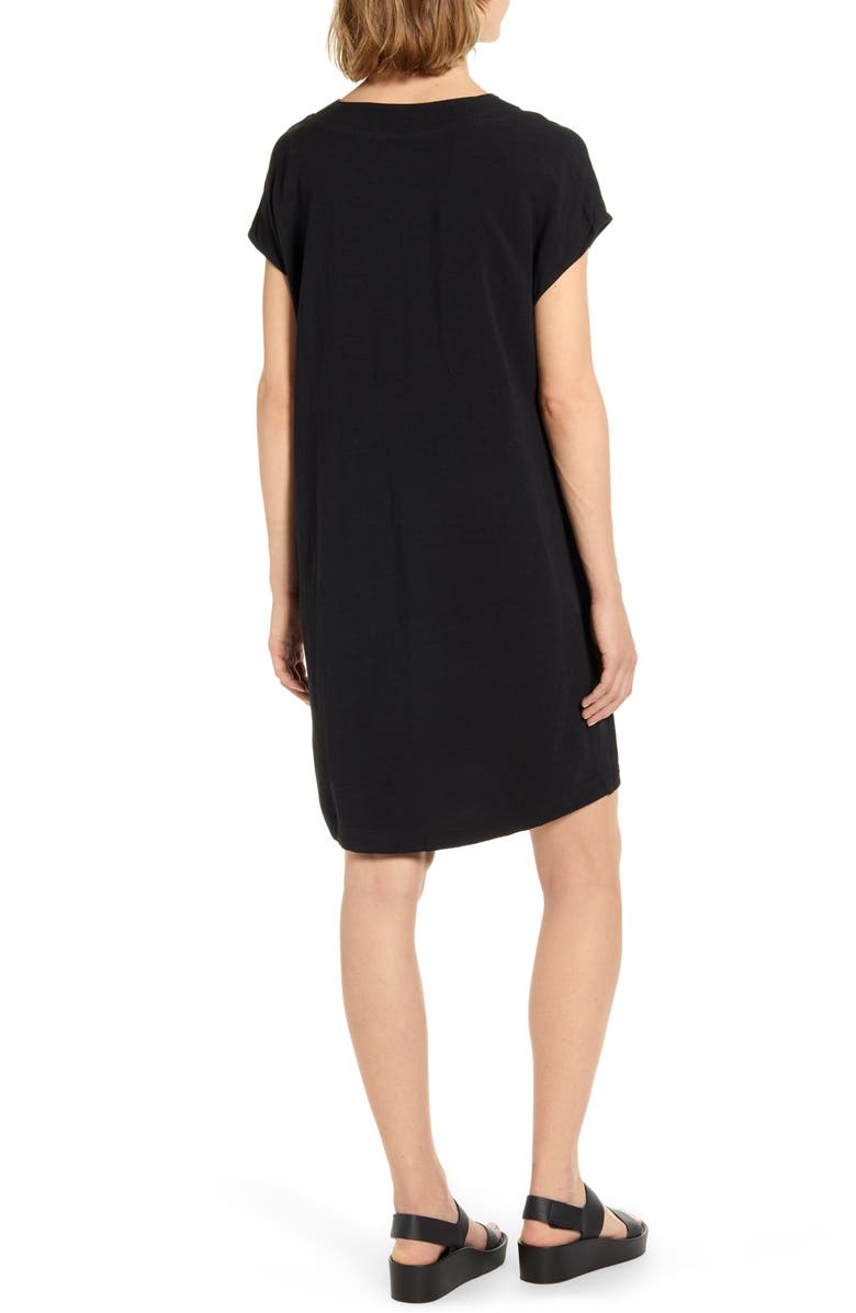 Splendid Evian V-Neck T-Shirt Dress, Alternate, color, 