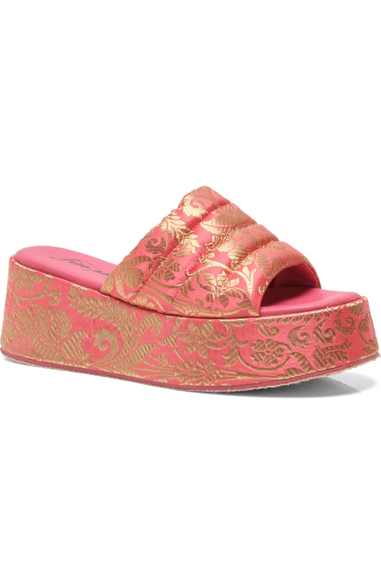 Free People Almost Paradise Brocade Platform Sandal, Main, color,