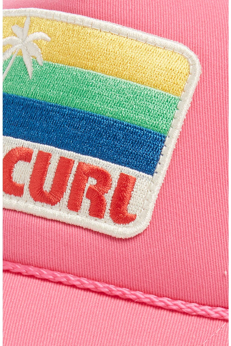 Mixed Revival Trucker Hat, Alternate, color, HOT PINK