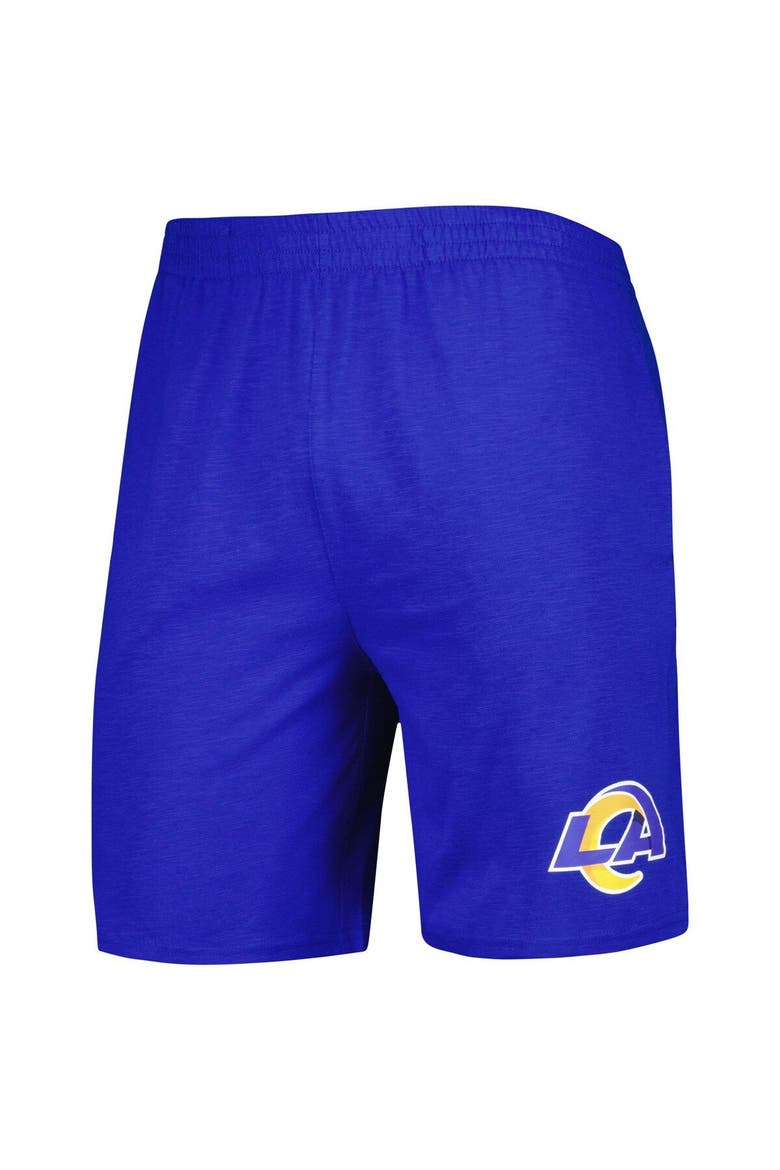 Men's Concepts Sport Royal/White Los Angeles Rams Downfield T-Shirt & Shorts Sleep Set, Alternate, color, Royal