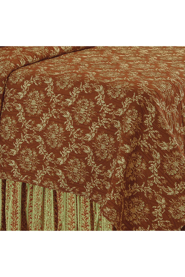 Windsor Bed Skirt, Alternate, color, Green