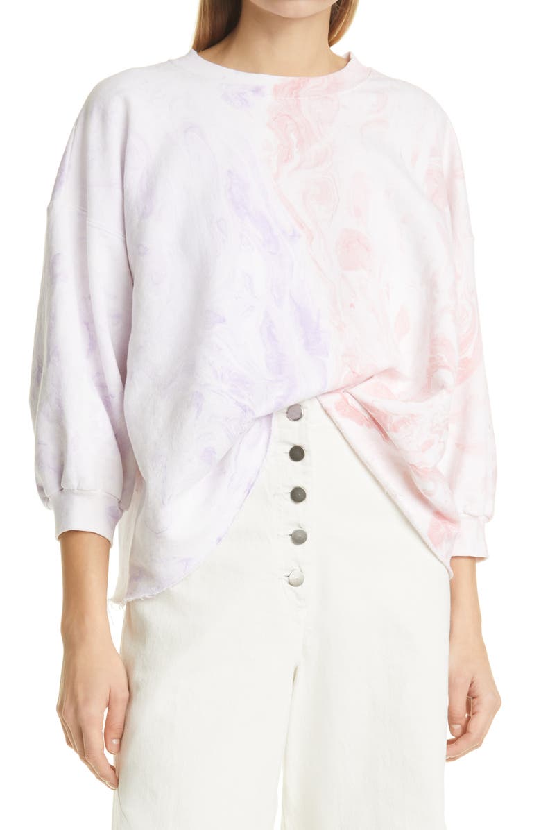 Rachel Comey Fond Swirl Print Sweatshirt, Main, color,