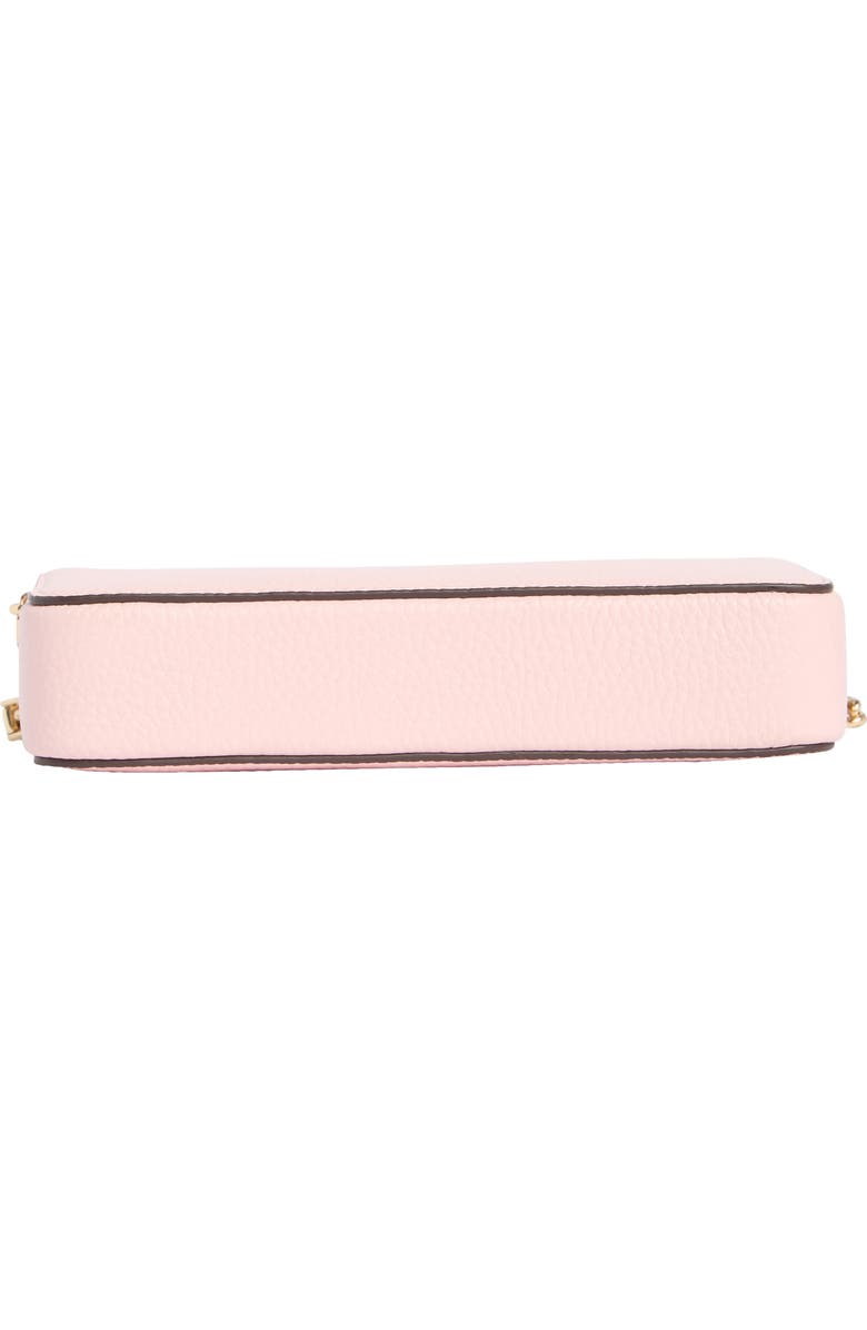 Kate Spade New York taylor pebbled leather double zip crossbody bag, Alternate, color, Chalk Pink