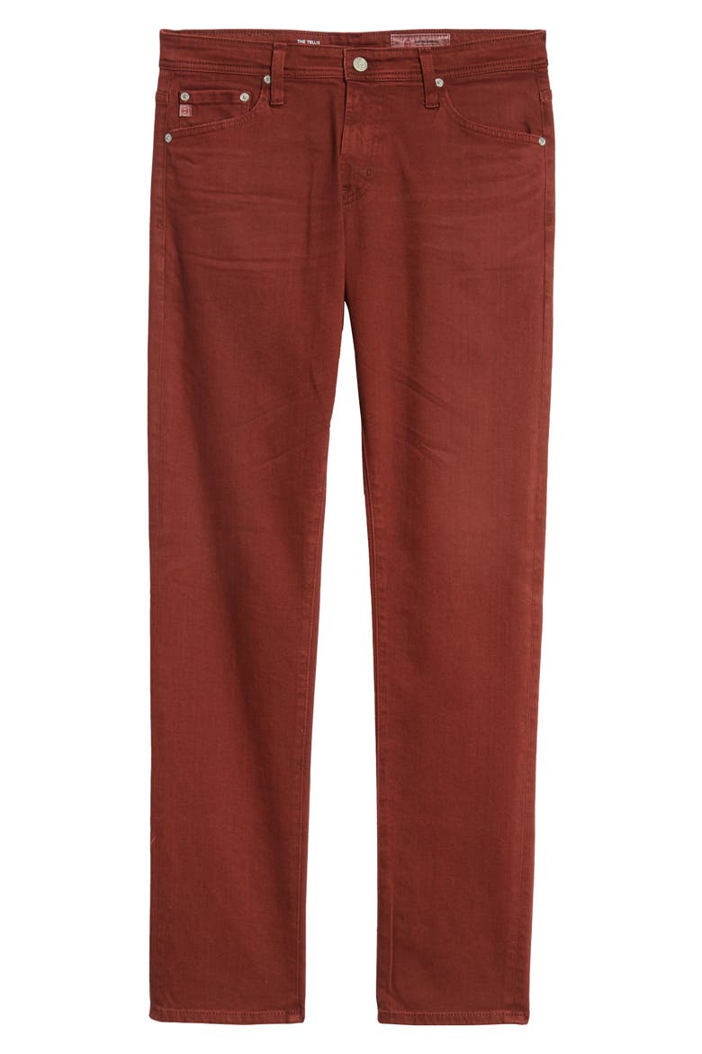 Tellis Slim Fit Jeans, Alternate, color, 7 YEARS SULFUR RICH CRIMSON