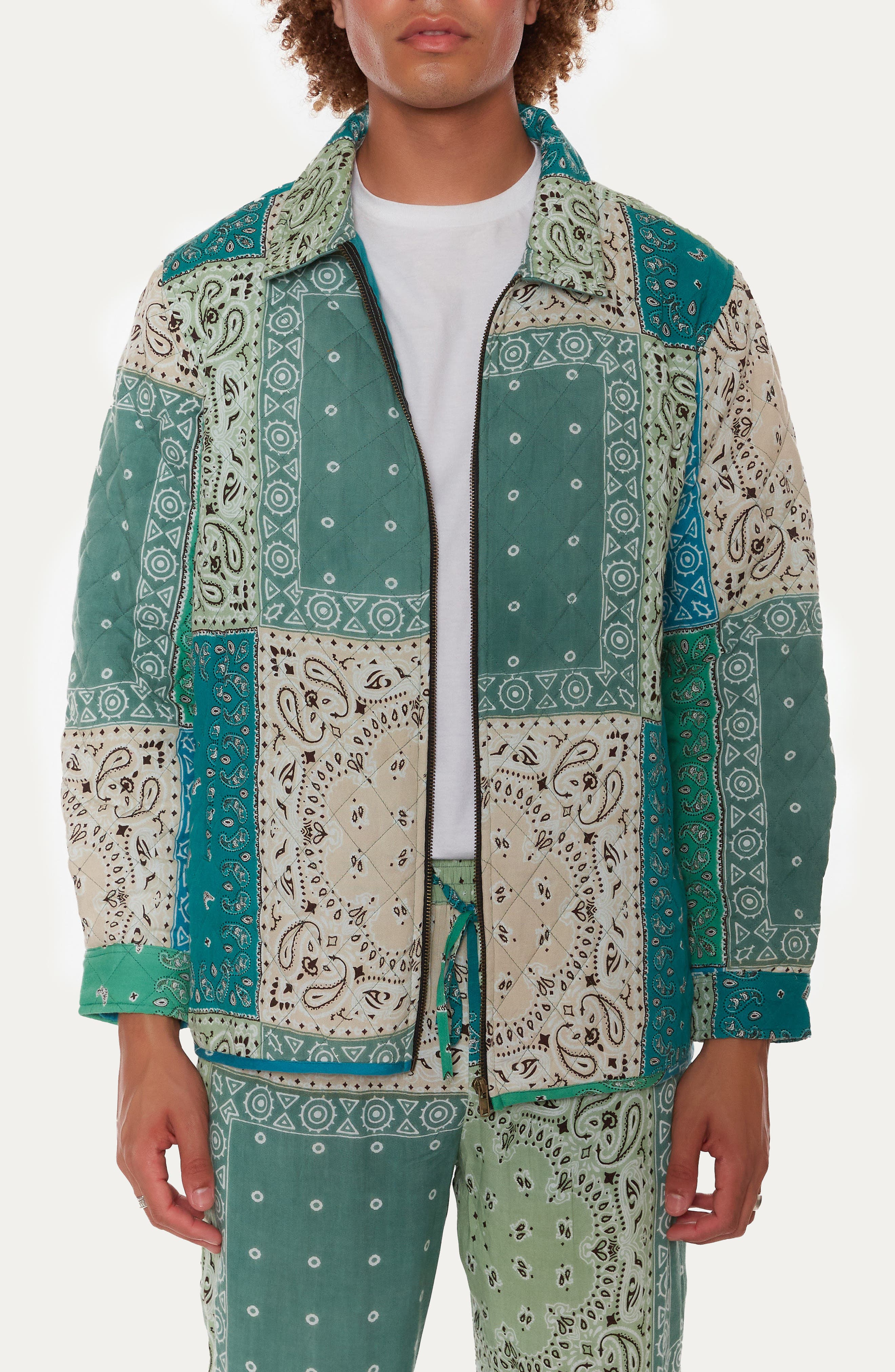 Raga Man Bassu Quilted Patchwork Jacket
