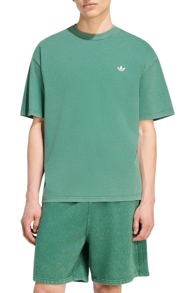 Essentials Loose Cotton T-Shirt, Main, color, COLLEGIATE GREEN