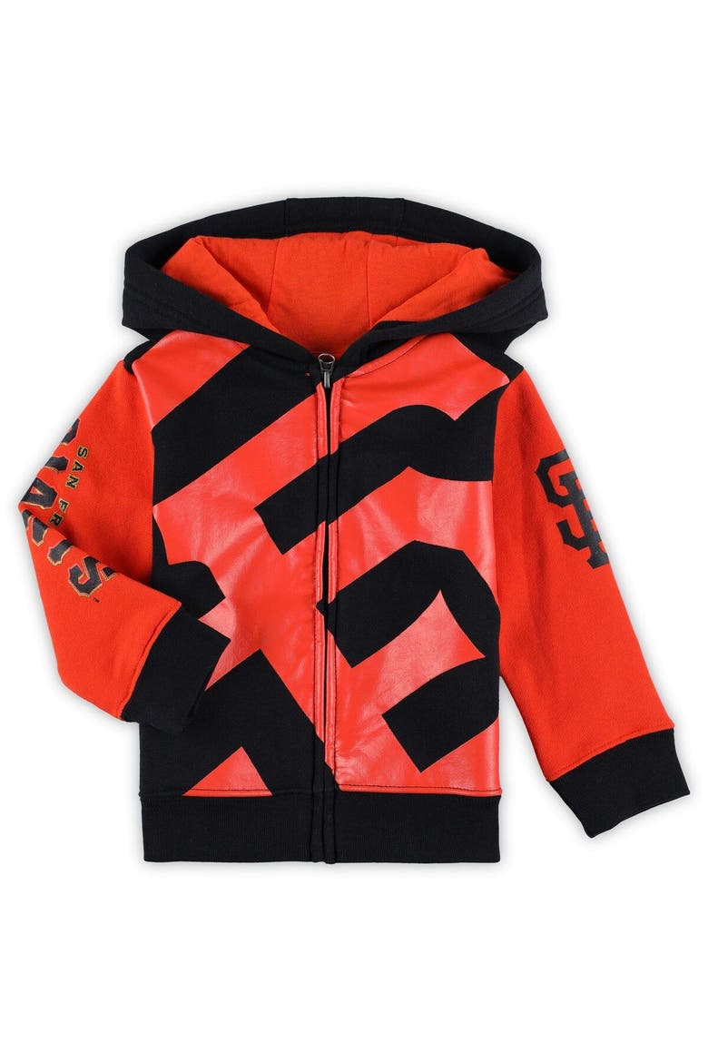Toddler Black San Francisco Giants Poster Board Full-Zip Hoodie, Main, color, Black