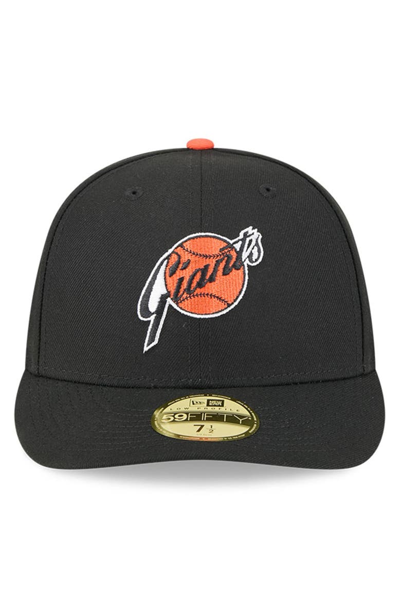 New Era Men's New Era Black San Francisco Giants Baseball Hall of Fame 59FIFTY Low Profile Fitted Hat, Alternate, color,