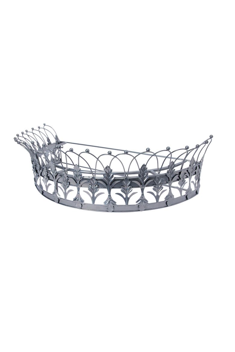 Curtain or Canopy Crown, Main, color, Silver