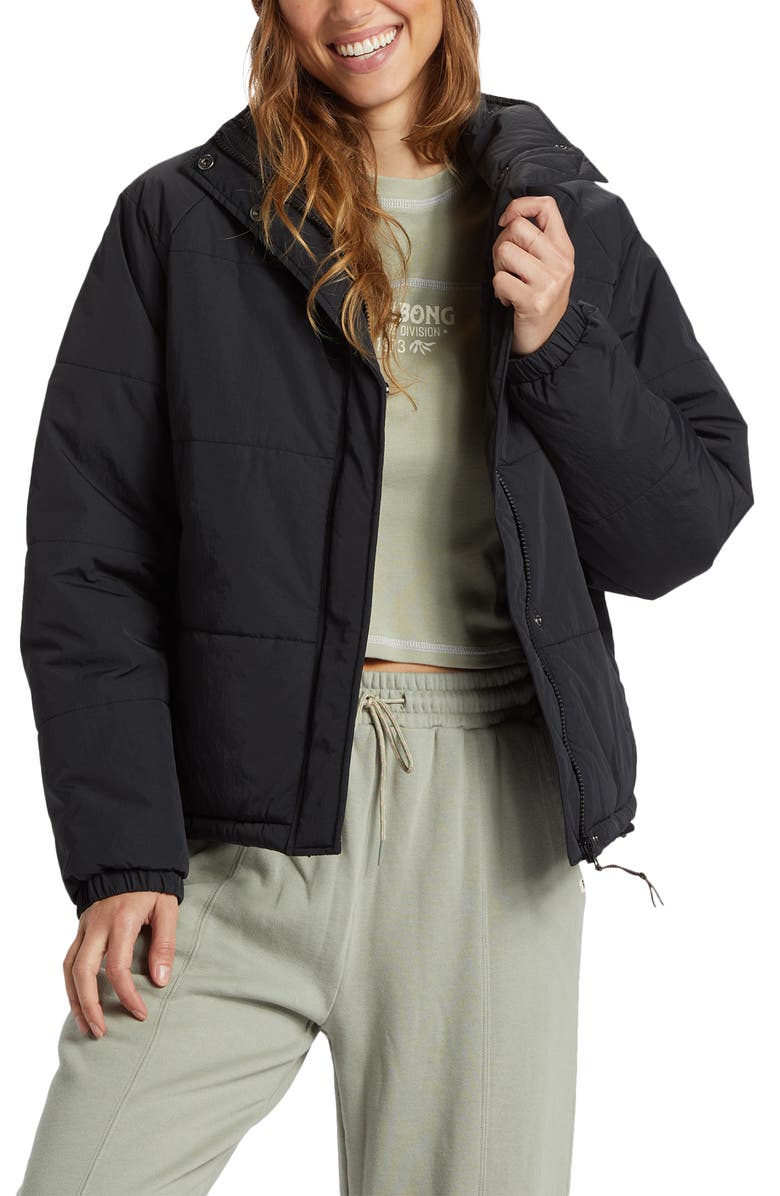Billabong High Route Waterproof Puffer Jacket, Alternate, color, 