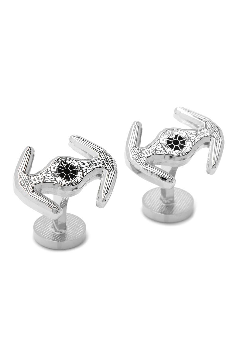 Star Wars™ - TIE Fighter Blueprint Cuff Links, Main, color, BLACK