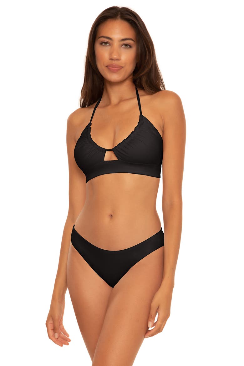 Color Code Multiway Bikini Top, Alternate, color, BLACK