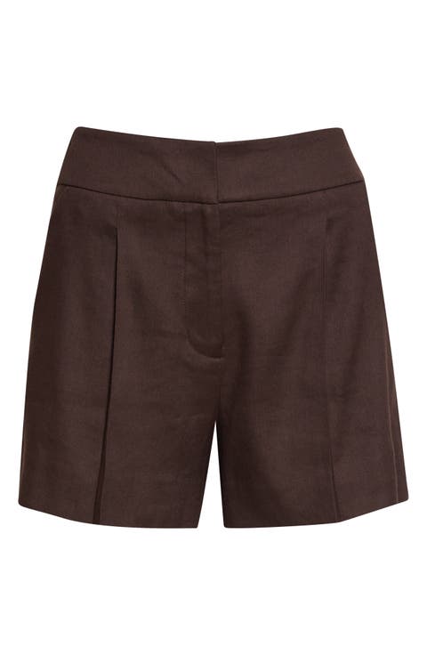Haina Linen Blend Shorts