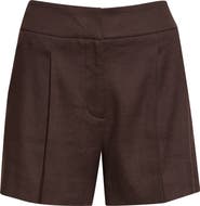 Veronica Beard Haina Linen Blend Shorts
