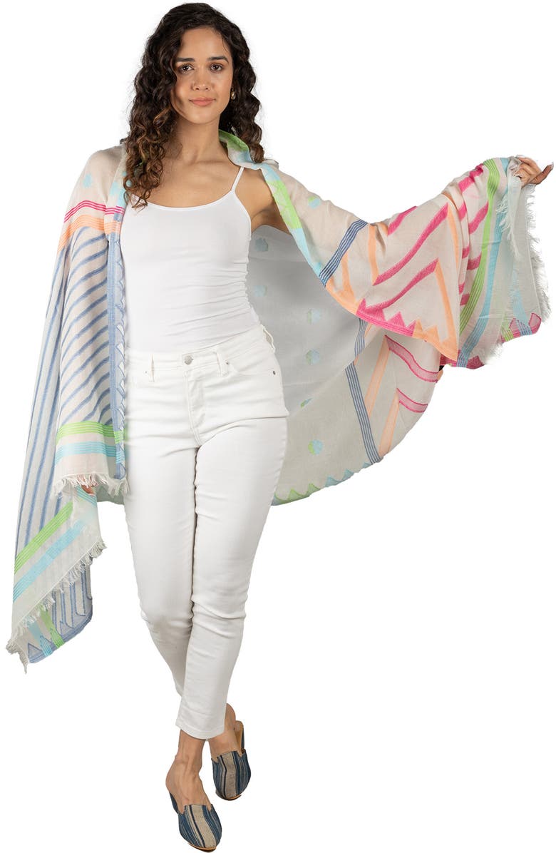 SAACHI Colorful Spring Scarf, Alternate, color, 