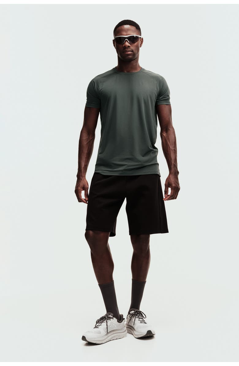 H&M Muscle Fit Sports T-shirt With Coolmove, Main, color, Pine Green