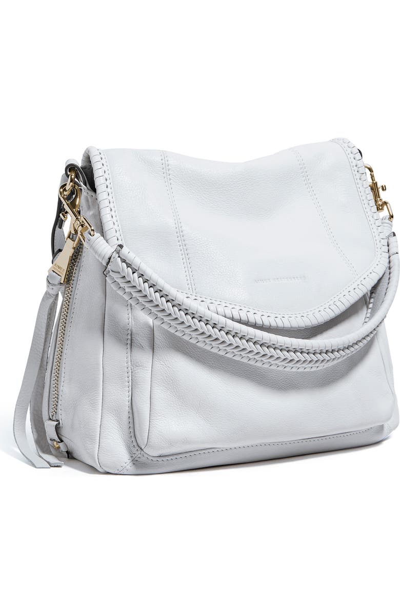 AIMEE All for Love Convertible Leather Shoulder Bag, Alternate, color, Cloud W Shiny Gold