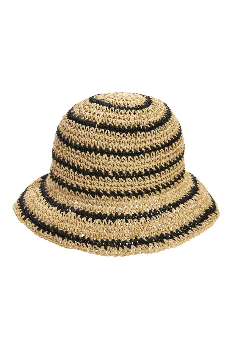 Straw Cloche Hat, Alternate, color, NATURAL