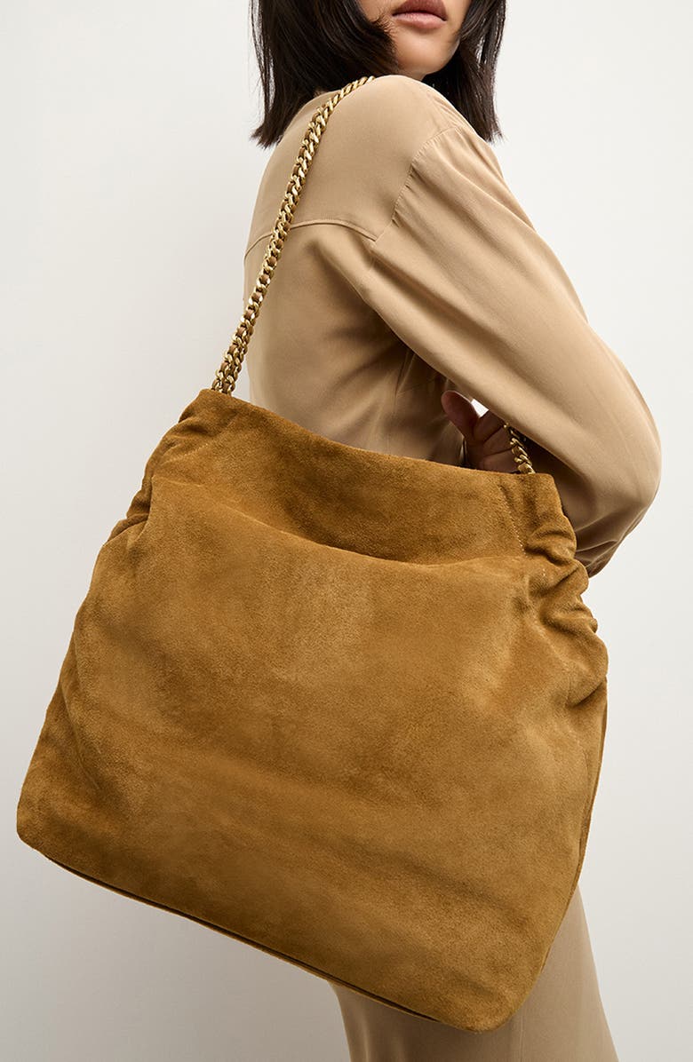 Veronica Beard Slouchy Suede Shoulder Bag, Alternate, color,