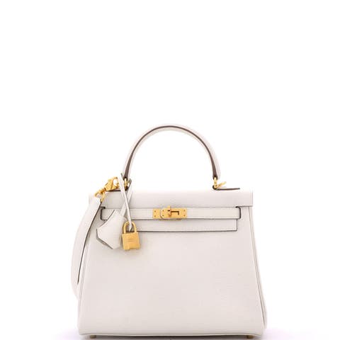 Kelly Handbag Light Togo with Gold Hardware 25