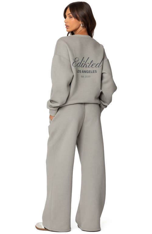 Edikted Get Crewneck Sweatshirt In Gray