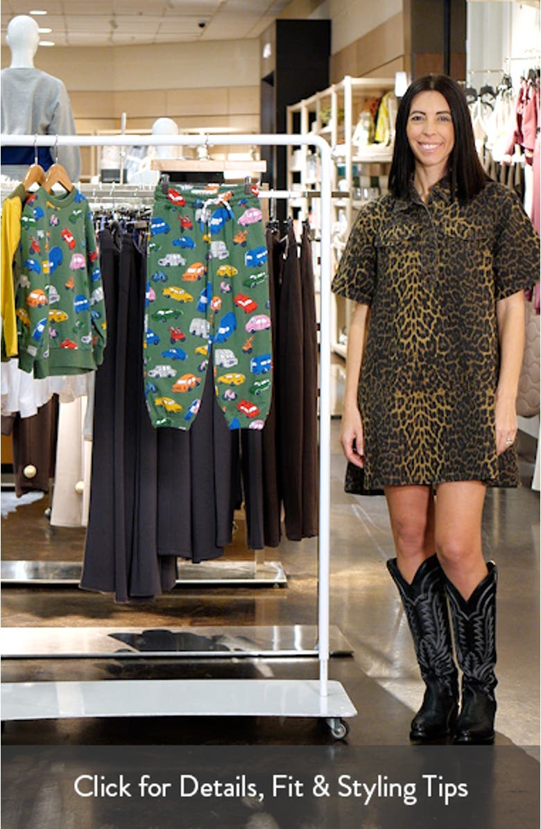 Kids' Traffic Print Cotton Joggers, sales video thumbnail