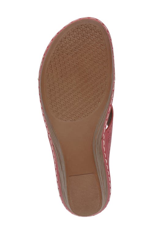 Gc Shoes Willa Flower Wedge Sandal In Pink
