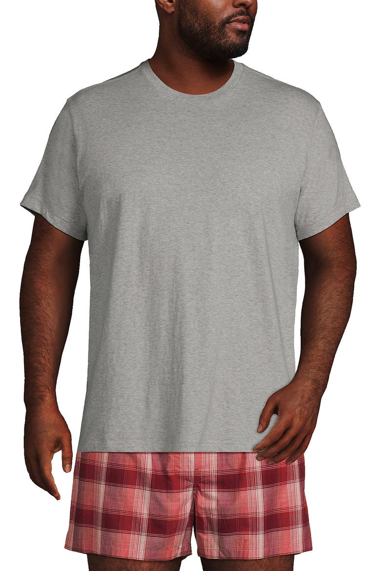 Crewneck Undershirt 3 Pack, Alternate, color, Gray Heather