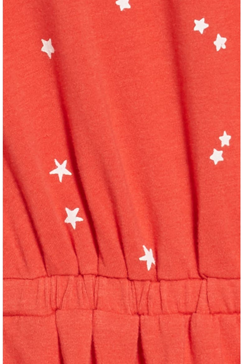 Print Skater Dress, Alternate, color, RED TOMATO SCATTERED STARS