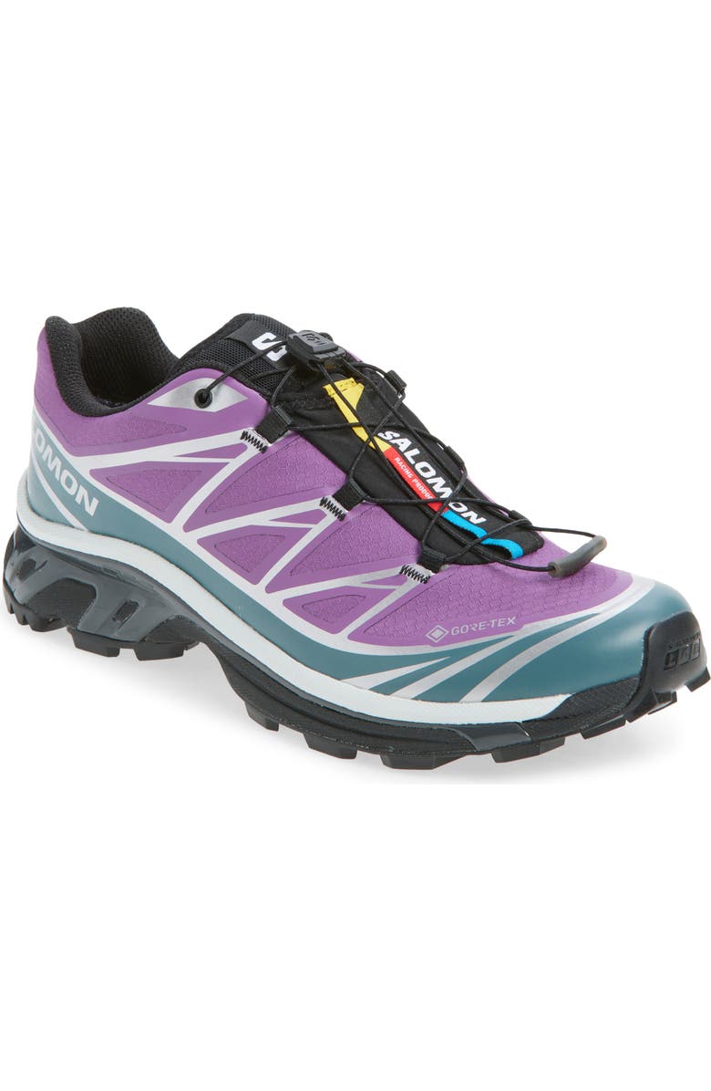 Salomon XT-6 Gore-Tex<sup>®</sup> Waterproof Sneaker, Main, color, Concord Grape/ Stormy Weather