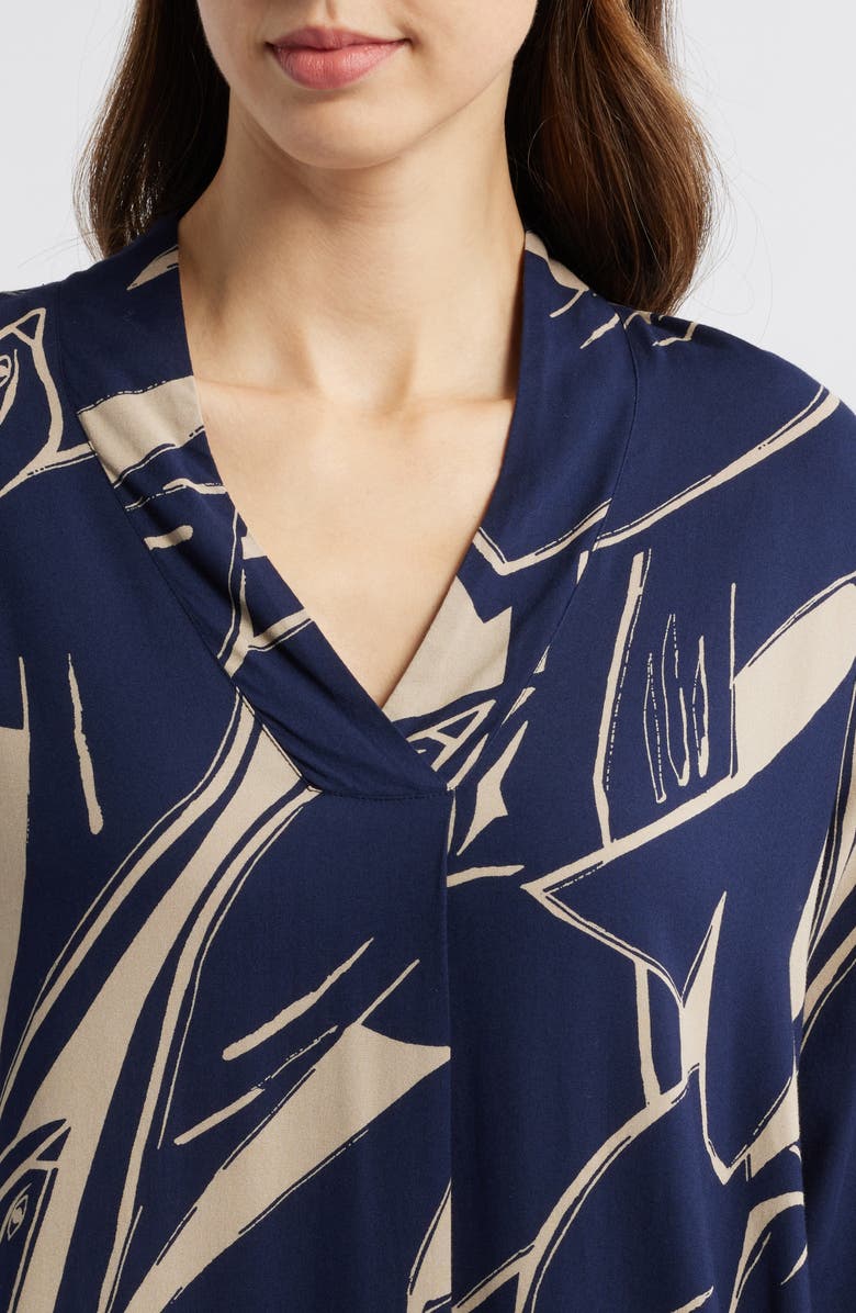 Masai Copenhagen Nasiso Print Midi Dress, Alternate, color, 