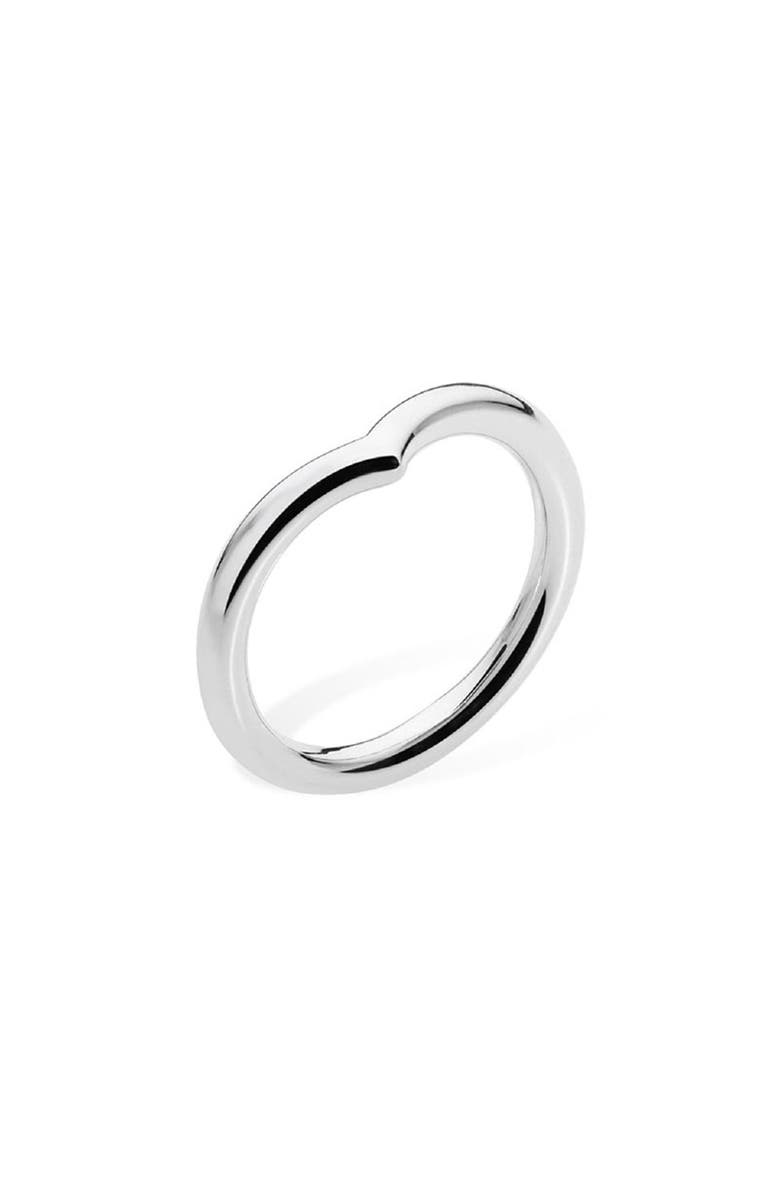 Lucy Quartermaine Wish Bone Midi Drip Ring, Main, color, Sterling Silver