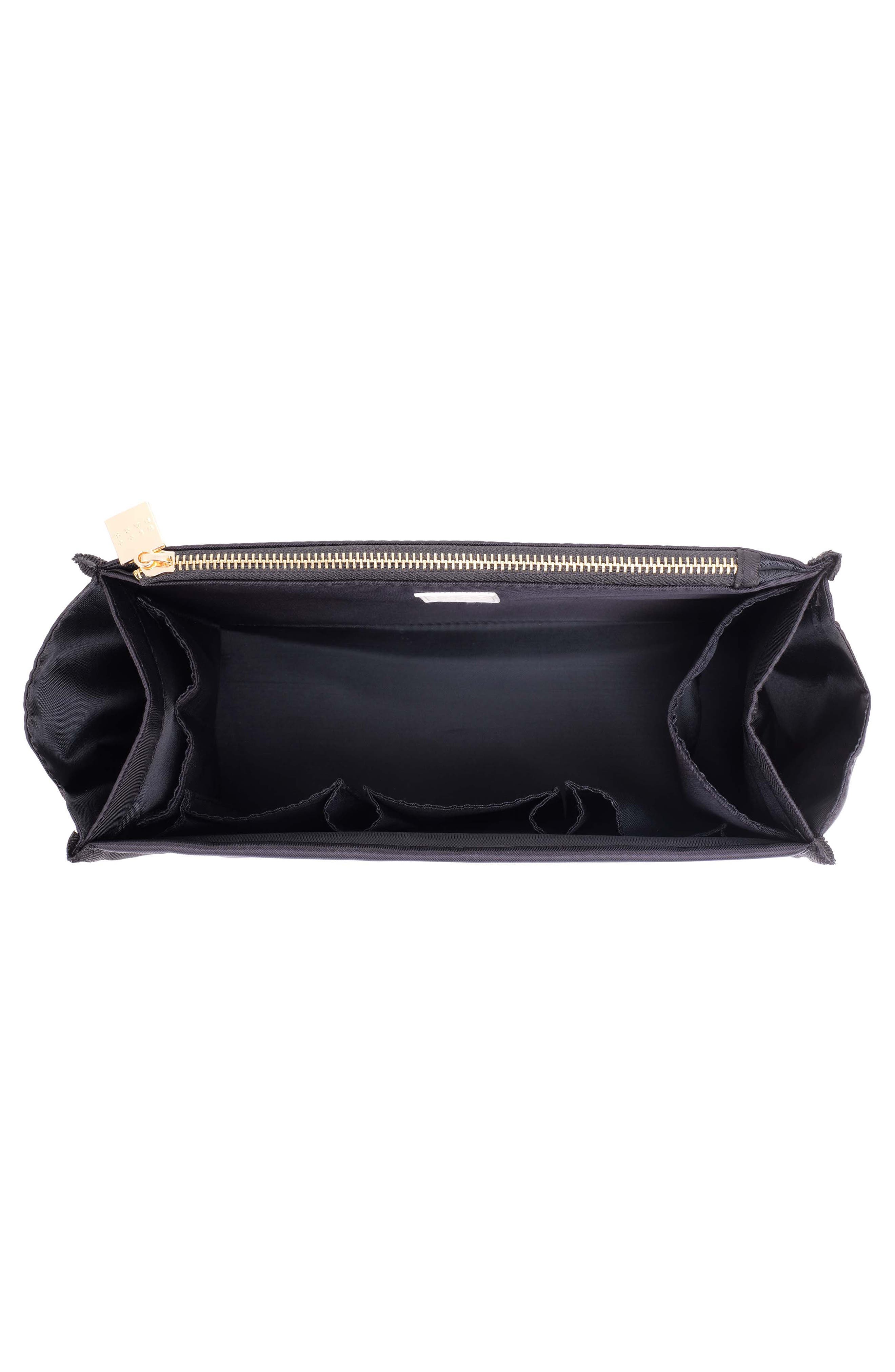 XL Cosmetic Bag Insert, Alternate, color, BLACK