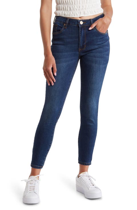 Ellie High Rise Ankle Crop Skinny Jeans