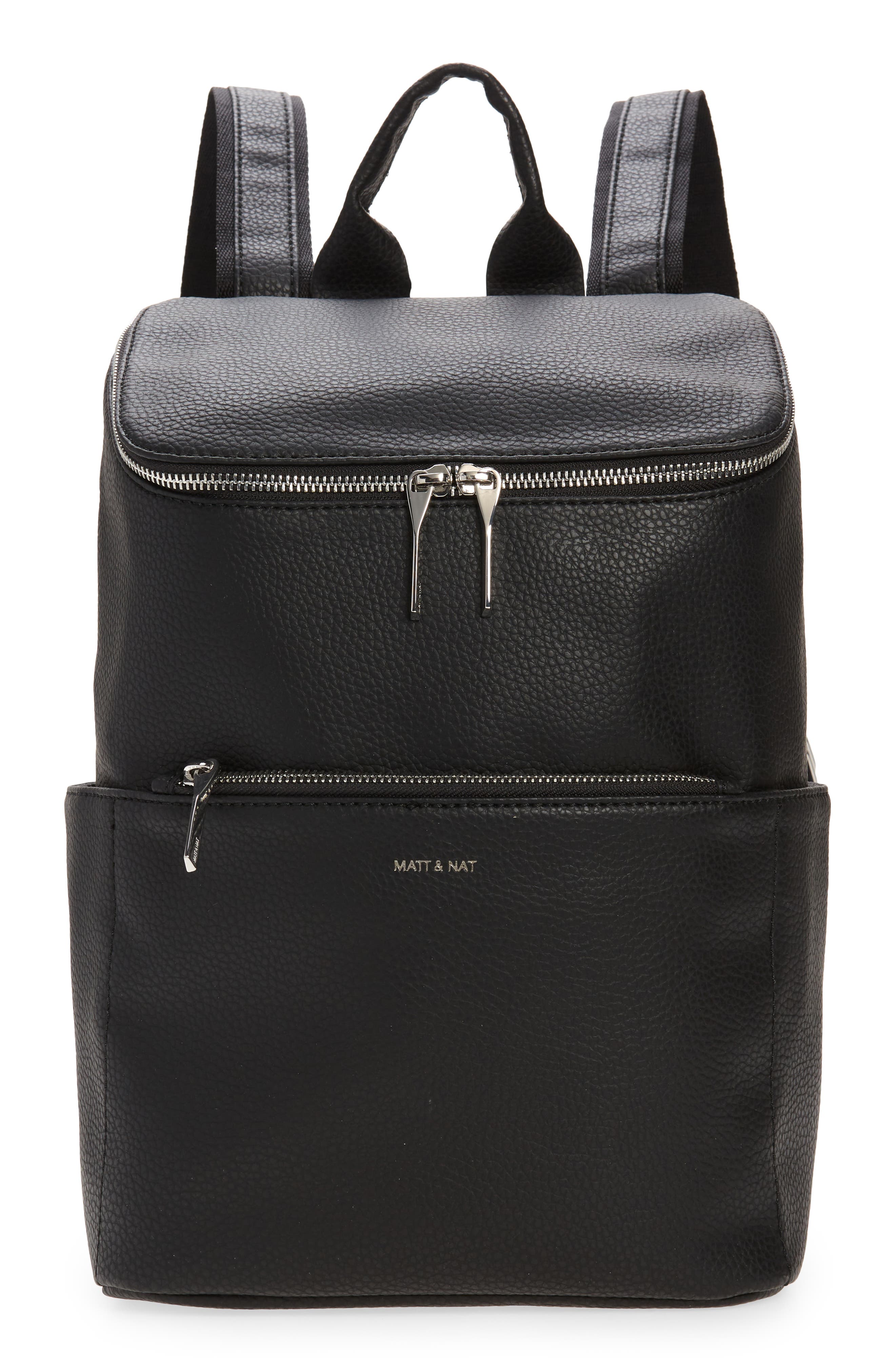 Matt & Nat 'Brave' Faux Leather Backpack, Main, color, 