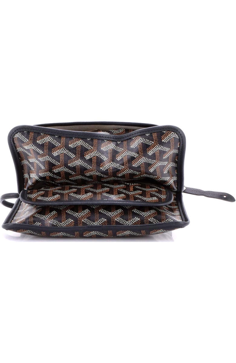 Pre-Owned Goyard Plumet Clutch Wallet Coated Canvas, Alternate, color, Black