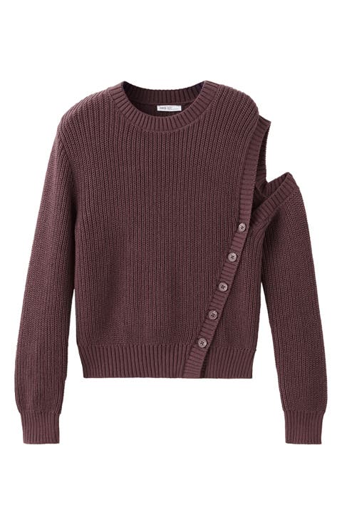 Cutout Detail Knit Sweater