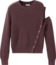 MANGO TEEN Cutout Detail Knit Sweater